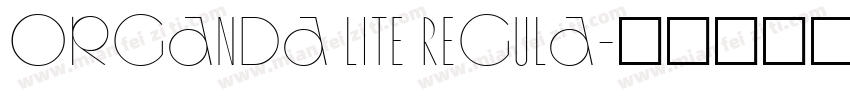 Organda Lite Regula字体转换